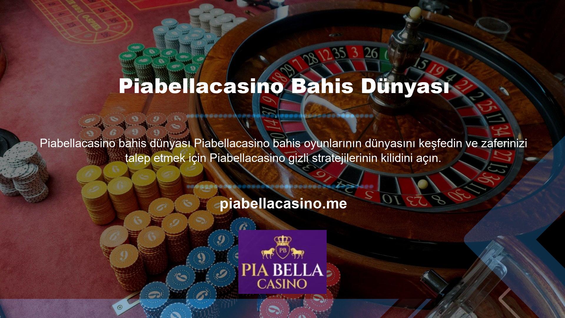 Piabellacasino orada en iyi bahis sitelerinden biridir ve güvenilirliği ve güvenilirliği ile büyük saygı görür